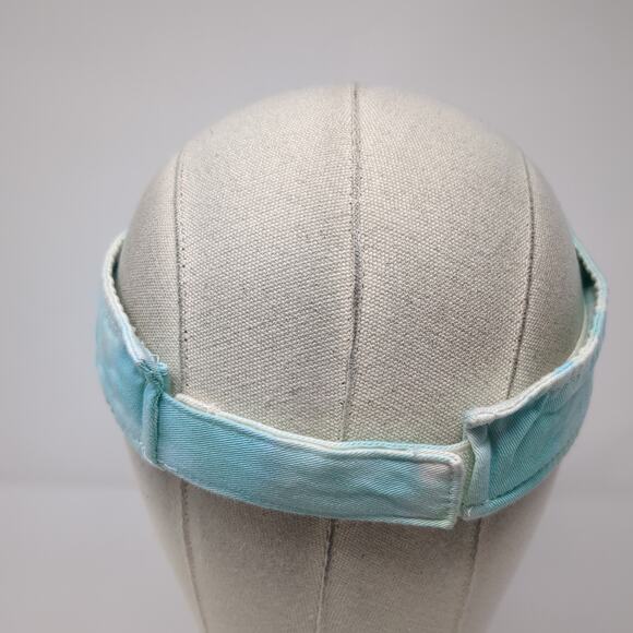 UltraClub Sun Visor Cap Blue One Size Adjustable Classic Cut Tie Dye Blank - Picture 6 of 9